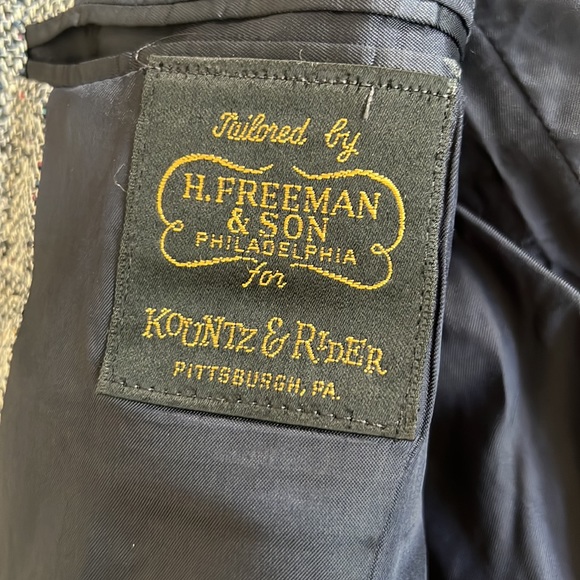 Vintage H. Freeman & Son Tweed Blazwr - Picture 4 of 7